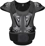 Motorrad Schutz Jacke für Kinder, Motorradjacke Brustpanzer Weste-Schutz mit Protektoren, Motocross Enduro Sport Schutzausrüstung, für 4-15 Jahre Alt Kinder-S