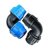 NNMB Hochwertige Rohrfittings Schneller Gelenk-Ellbogen-Kunststoff-Rohrarmaturen Blaukappe Schnelle Verbindung 16mm 20mm 25mm 32mm 40mm 50mm 63mm Praktische Verschleißfestigk