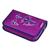 herlitz 50020928 Schüleretui Glitter Butterfly, 31-teilig, 1 Stück