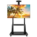 TV Ständer TV Standfuß Mobiler TV-Wagen Mit Rollen Für 32-75 Zoll LCD-LED-Flachbildfernseher, Höhenverstellbarer TV-Standfuß, Max. VESA 600 X 400 M