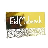 Grußkarte Liebes-Herz- Postkarten Ramadan Kareem- Grußkarten Muslim Party-Karten- Dekor 5 0PCS. Eid Mubarak Laser Cut Table Name Place Cards Geburtstagskarte (Color : Glossy Gold, Size : 6X10cm)