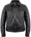 MDM Lederjacke im Jeans Style (S)