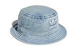 adidas Originals Unisex Washed Bucket Hat, Denim, ONE S