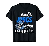 Angler Coole Jungs Gehen Angeln Fischen Fischer Fische T-S