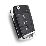 3 Tasten modifizierte klappbare Flip-Fernbedienung Autoschlüssel Shell Keyless Fall für Volkswagen VW Golf 7 GTI MK7 Skoda Octavia A7 S