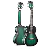 LINGZHIGAN Grüne Mahagoni Ukulele 30 Zoll Rim kleine Gitarre Anfänger Geschenk Unisex