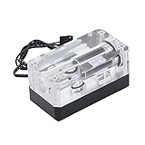 Liyong CPU-Temperaturmonitor, kleines 3-Pin-Interface-Aluminiumlegierungs-Panel und Acryl-Kasten-Wasserthermometer mit LED-Display zur Temperaturanzeig