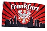 Fahne / Flagge Frankfurt Silhouette Fan NEU 90 x 150