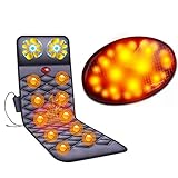 Elektrische Massagematte Massage-Matte Rückenmassagegerät Massagegerät Nackenmassagegerät Ganzkörpermassagegerät Beheiztes Massagegerät Multifunktional 10 Vibrierende Motoren Für Haus Auto Bü