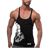 Cabeen Herren Muskelshirt Sport Tank Top Gym Fitness Achselshirts Ärmellos T-Shirt Bodybuilding U