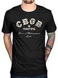 CBGB Underground Rock T-Shirt Men's Fashion Short Sleeves Cotton Tops Clothing, Black