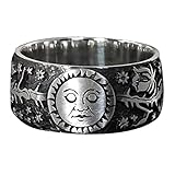 TRUPAL Der kleine Prinz-Universum-Ring, Anime-Inspirierend Der kleine Prinz-Ring, Kleiner Prinz-Schneeflocke-Sonnen-Universum-Ring