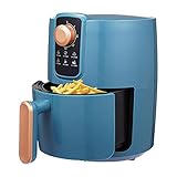 Cassiela Heißluftfritteuse, 2.5L Friteuse, 6 Programmen, Digitalem Display LED-Touchscreen Air Fryer, Ohne Öl, Airfryer, Heißluft, Fritteuse, Heißluftofen, BPA-frei, 800W L
