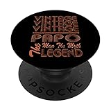 Family 365 Vintage Papo Vatertag Opa Geschenk PopSockets mit austauschbarem PopGrip