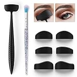 Crease Line Kit, Gvoo Lidschatten-Kit 8 in 1 Lidschatten-Applikator, Tragbares Silikon-Stempel-Cut Crease Tools, Quick Eye Makeup Tool für Frauen M