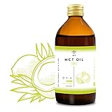 MCT Coconut oil C8 Flüssig. Fatburner. Keto diet. MCT öl c8 PREMIUM mit CAPRIPRILLIC ACID. Kokosnussöl mit Fettsäuren und Triglyzeride. Mehr Ketone. Energie. Glasgefäß. VEGAN. EU. N2 Natural N