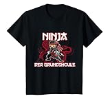 Kinder Ninja der Grundschule Geburtstag rot Ninja Judo Karate Ninja T-S