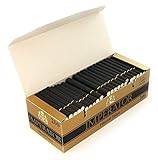 Imperator Carbon 200 gefilterte Zigarettenhülsen Schwarze Farbe - 1 Box mit 200 Rö