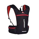 Atacama Trinkrucksack Laufrucksack Fahrradrucksack Rucksack Fach f. Trinkblase 2L (Rot)