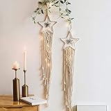URFEDA Traumfänger, Makramee-Traumfänger, gewebte Feder, großer Wandbehang, Wandbehang, Dekoration, Boho-Traumfänger für Hochzeit, Schlafzimmer, Basteln, Party, O
