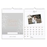 LEAF & GOLD® Kalender zum Selbstgestalten ohne Jahr I A4 Bastelkalender, Fotokalender, Kreativkalender immerwährend I Wandk