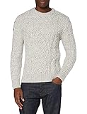 Superdry Mens Jacob Cable Crew Pullover Sweater, Concrete Twist, XL