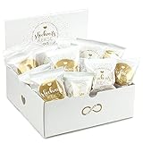 25er Box Hochzeits-Kekse | Glückskeks für Hochzeiten als Hochzeitsdeko oder für die Candybar| frisch gebackene und vegane Idee für jeden Weddingplanner & made in Germany