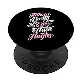 Tattoos Hübsche Augen und dicke Oberschenkel Lustig Süß Trendy Girly PopSockets mit austauschbarem PopGrip