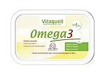 Vitaquell Omega 3 Pflanzen-Margarine, 250 g mit essentiellen Fettsäuren und DH