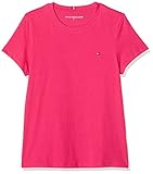 Tommy Hilfiger Damen New Crew Neck Tee Sport Pullover, Bright Jewel, 75 (Herstellergröße: X-Small)