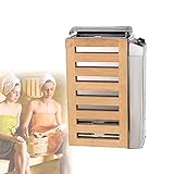 YCRD 220v Sauna HeizgeräT, Saunaofen, Saunaofen mit Interner Controller, 3/3.6kw Verbrühungsschutz Holzzaun Temperatureinstellung Familie Hotel Spa Duschen,3kw