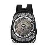 CHNOT Wikinger Runen Rucksack Damen Herren Schulranzen Tasche Laptop Rucksack Reisetasche Stylisch Freizeitrucksack Schulrucksack Multicolor Einheitsgröß
