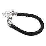 Gewebtes Armband, Leder Wickelarmband einzigartig mit herzförmiger Dekoration für Männer F