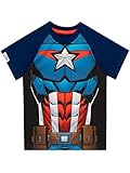 Marvel Jungen Captain America T-Shirt Blau 122