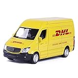 Auto-Spielzeug-Kit Aus Metalldruckguss Für Mercedes-Benz DHL 1:36 Simulation Druckgusslegierung Transport Krankenwagen Polizeiauto Modell Jungen Spielzeug Geschenk Wunderbares Geschenk