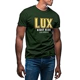 Lux Night Club Gold Lucifer Morningstar Herren Militärgrün T-Shirt Size S