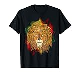 Rasta Löwe von Juda T-Shirt – Jamaika Rastafari Regg
