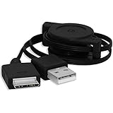 mr!tech Ausziehbares USB Datenkabel Ladekabel für Sony Walkman NWZ-A, NWZ-E, NWZ-S. | NW-A, NW-S, NW-ZX. - Siehe Kompatibilitätsliste!