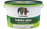 Indeko Plus 12,5L Weiß DOPPELT DECKENDE Innenfarbe Dispersionsfarbe w