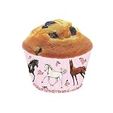 Neu 2019: 40 Muffinförmchen * Tapirella Pferde * für Kindergeburtstag und Motto-Party | 11363 | Pferde Pony Reiten Kinder Geburtstag Muffin Förmchen Backen M