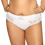 AVA Dame Slip Unterhose Schleife Netz Gestrickt Unterwäsche 1922/B Freesia, Weiß,XXL