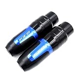 Motorrad CNC Rahmen Crash Pads Auspuff Slider Crash Protector Für Yamaha FZ8 FZ8N FZ 8 Zubehör (Farbe : Blau)