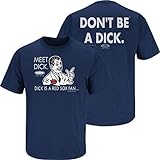 Smack Apparel New York Yankees Fans. Don 't Be A Dick Marineblau T-Shirt (S-5 X), Unisex-Erwachsene Damen Jungen Mädchen Herren, navy, XXX-Larg