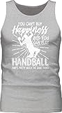 Handball Geschenk für Handballer - You Can't Buy Happiness, but You can Play Handball - schwarz - S - Grau meliert - Tank Top - BCTM072 - Tanktop Herren und Tank-Top M