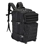 UBORSE Bundeswehr Rucksack 40L Taktisch Assault Rucksack Molle Militär Wasserdicht Große Kapazität Kampfrucksack Daypack Multifunktional für Wandern Armee Jagd Trekking Reisen Camping