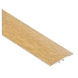 CEZAR W-AL-LWP35-DS-090 Schutzleiste/Übergangsschiene/Übergangsprofil flach mit Laminat/Holzdekor edle Eiche mit Dübeln 35