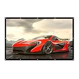 RongWang Tragbare 100 120 150 Zoll Projektionswand 3D HD Wandprojektor Leinwand Leinwand 16: 9 White Screen Heimkino-Film (Size : 120 inch)