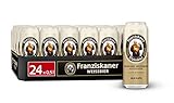 Franziskaner Hefe-Weizen Weissbier Dosenbier, EINWEG (24 x 0.5 l Dose), Weissbier / Weizen Bier aus Mü