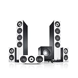 Teufel Definion 3 Surround 5.1-Set Weiß/Schwarz Heimkino Lautsprecher 5.1 Soundanlage Kino Raumklang Surround Subwoofer Movie High-End HiF