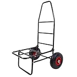 ARAPAIMA FISHING EQUIPMENT® Sackkarre Trolley mit Luftbereifung ideal für Angler | Klappbarer Transportwagen mit Einer Tragfähigkeit bis ca. 100 kg - OneSize - Schw